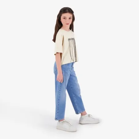 T-shirt fille sur taille manches courtes - KONTAKT
