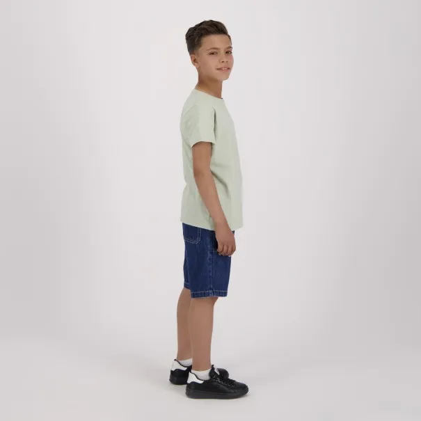 T-shirt flammé garçon manches courtes avec broderie - KONTAKT