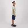 T-shirt flammé garçon manches courtes avec broderie - KONTAKT