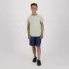 T-shirt flammé garçon manches courtes avec broderie - KONTAKT