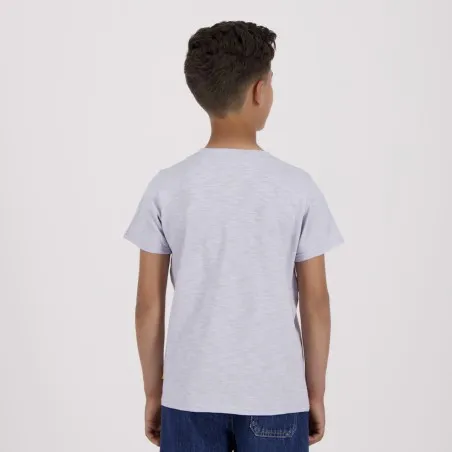 T-shirt flammé garçon manches courtes avec broderie - KONTAKT