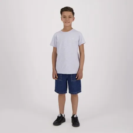 T-shirt flammé garçon manches courtes avec broderie - KONTAKT