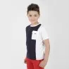 T-shirt garçon bi-couleurs avec poche - KONTAKT