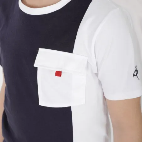 T-shirt garçon bi-couleurs avec poche - KONTAKT