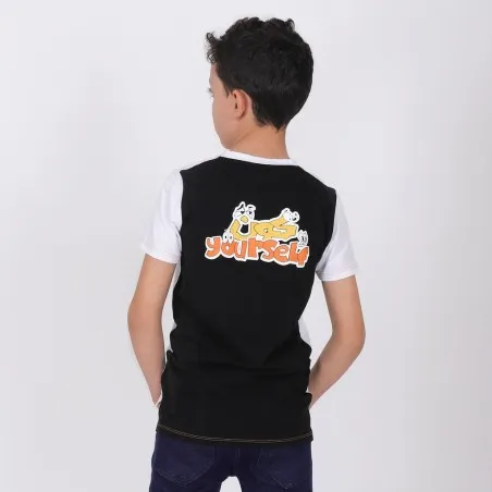 T-shirt garçon contrasté avec poche KOUN YOURSELF - KONTAKT