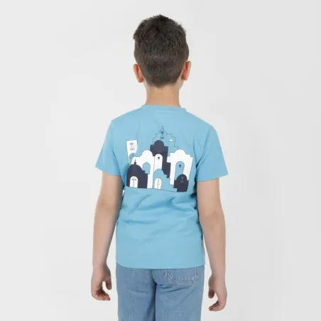 T-shirt garçon manches courtes bi-couleurs avec poche SIDI BOU SAID - KONTAKT