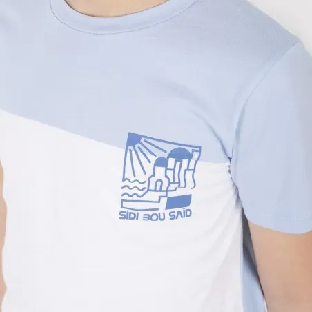 T-shirt garçon manches courtes bi-couleurs SIDI BOU SAID - KONTAKT