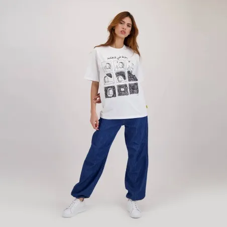 T-shirt oversized femme manches courtes - KONTAKT