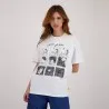 T-shirt oversized femme manches courtes - KONTAKT