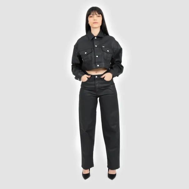 Cropped jacket femme effet cuir - KINDA - KONTAKT