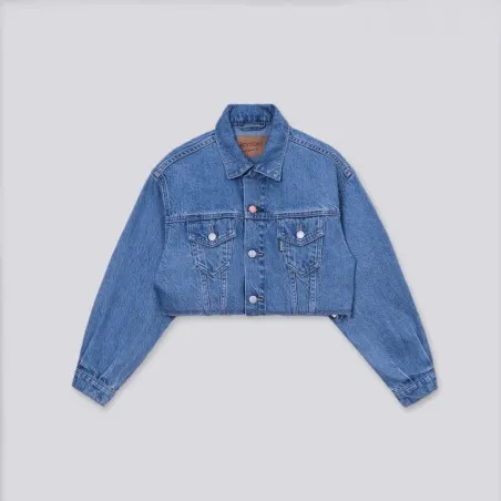 Cropped jacket fille en jeans - KONTAKT