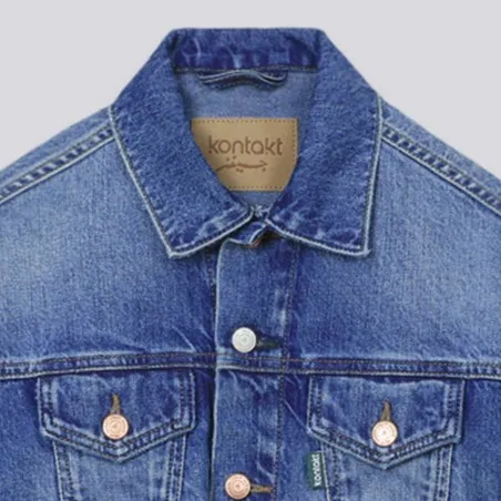 Cropped jacket fille en jeans - KONTAKT