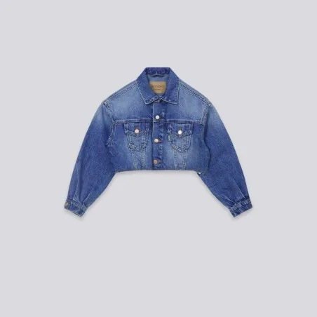 Cropped jacket fille en jeans - KONTAKT