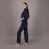 Cropped jacket unisexe selvedge avec fermeture décalée en jeans Selvedge And Raw Look - TUNIS FASHION WEEK 2024 - KONTAKT