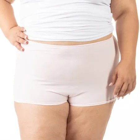Culotte taille haute grandes tailles en coton stretch - KONTAKT