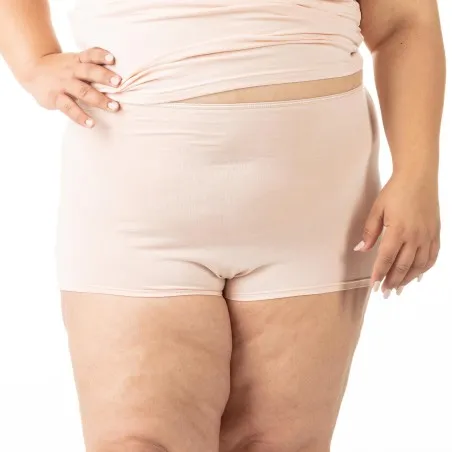 Culotte taille haute grandes tailles en coton stretch - KONTAKT