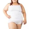 Culotte taille haute grandes tailles en coton stretch - KONTAKT