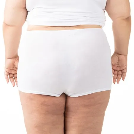Culotte taille haute grandes tailles en coton stretch - KONTAKT
