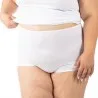 Culotte taille haute grandes tailles en coton stretch - KONTAKT