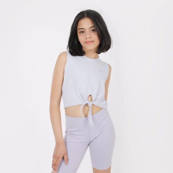 Débardeur crop fille avec nœud - KONTAKT