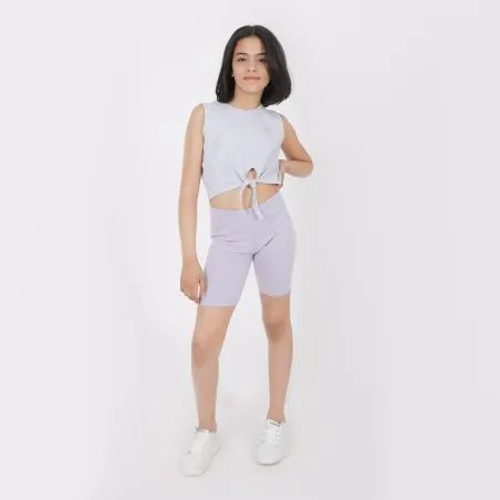 Débardeur crop fille avec nœud - KONTAKT