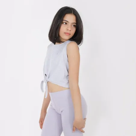 Débardeur crop fille avec nœud - KONTAKT