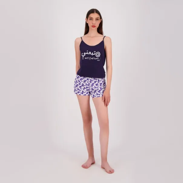 Ensemble femme bretelle et short TABA3NI I'AM FAMOUS - KONTAKT