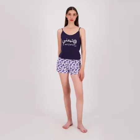 Ensemble femme bretelle et short TABA3NI I'AM FAMOUS - KONTAKT