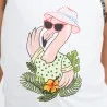 Ensemble fille bretelle et short FLAMANT ROSE - KONTAKT