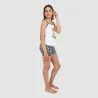Ensemble fille bretelle et short FLAMANT ROSE - KONTAKT