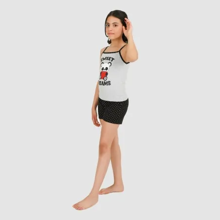 Ensemble fille bretelle et short SWEET DREAMS - KONTAKT