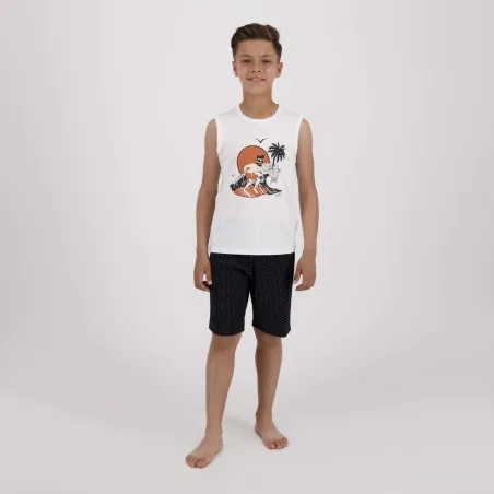 Ensemble garçon débardeur et short THE SURFER DALI - KONTAKT