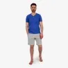 Ensemble homme manches courtes col tunisien avec broderie - KONTAKT