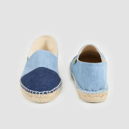 Espadrilles femme en jeans bi-couleurs - KONTAKT