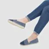 Espadrilles femme en jeans bi-couleurs - KONTAKT