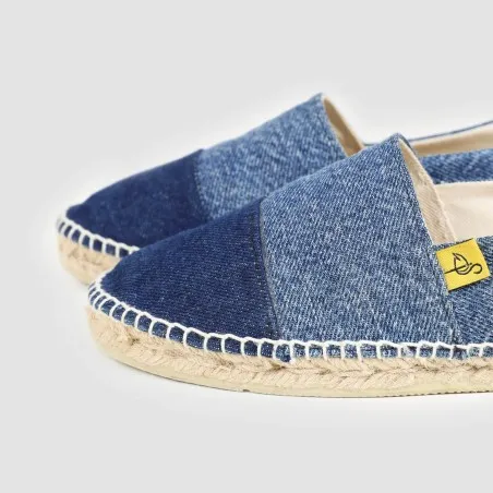 Espadrilles femme en jeans bi-couleurs - KONTAKT