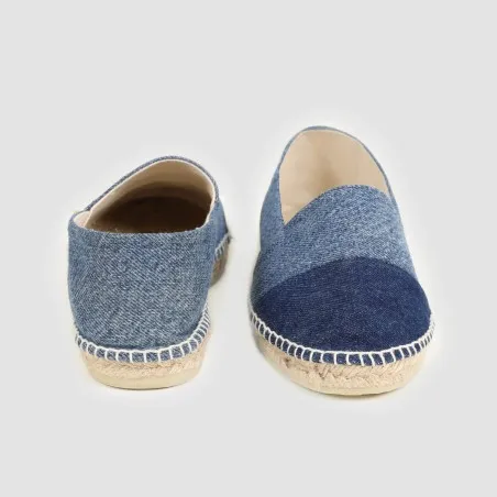 Espadrilles femme en jeans bi-couleurs - KONTAKT