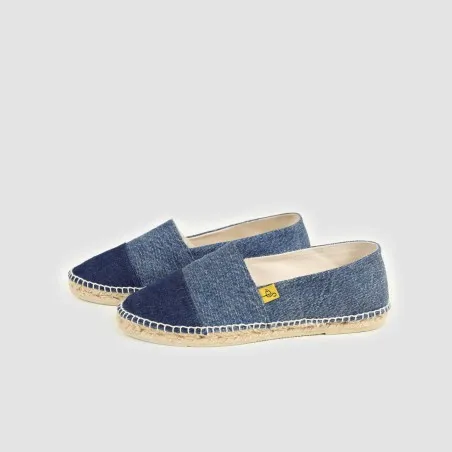Espadrilles femme en jeans bi-couleurs - KONTAKT