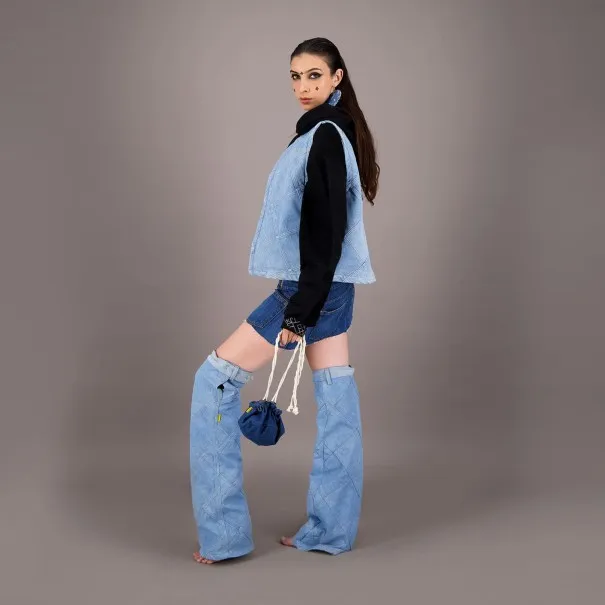 Farmla unisexe avec doublure matelassé en jeans UPCYCLING METHODS - TUNIS FASHION WEEK 2024 - KONTAKT