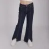 Flare fille avec fentes devant en jeans - KONTAKT