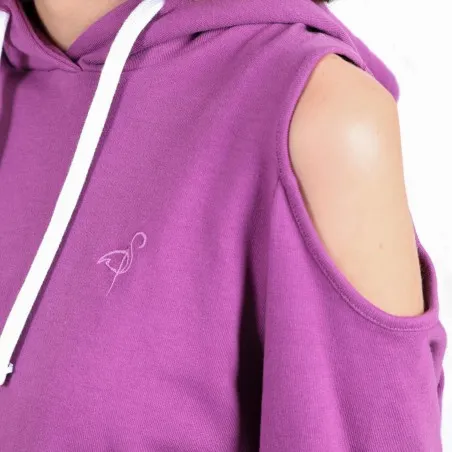 Hoodie femme avec épaule dénudée - KONTAKT