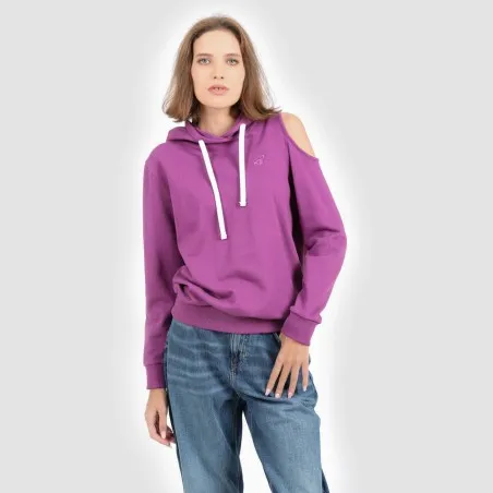 Hoodie femme avec épaule dénudée - KONTAKT