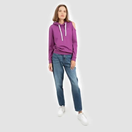 Hoodie femme avec épaule dénudée - KONTAKT