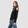 Hoodie femme avec épaule dénudée - KONTAKT