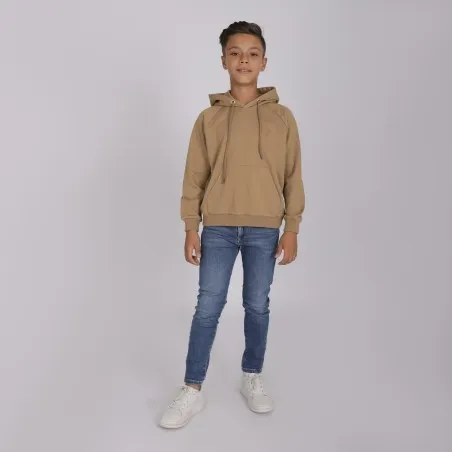 Hoodie garçon manche raglan avec broderie - KONTAKT