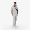 Hoodie homme manches courtes avec broderie - KONTAKT