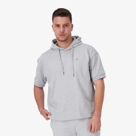 Hoodie homme manches courtes avec broderie - KONTAKT