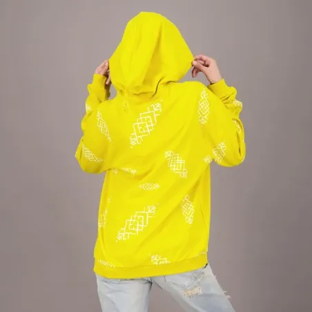Hoodie oversized unisexe IMPRIME BERBERE Heavy Used Effect - TUNIS FASHION WEEK 2024 - KONTAKT