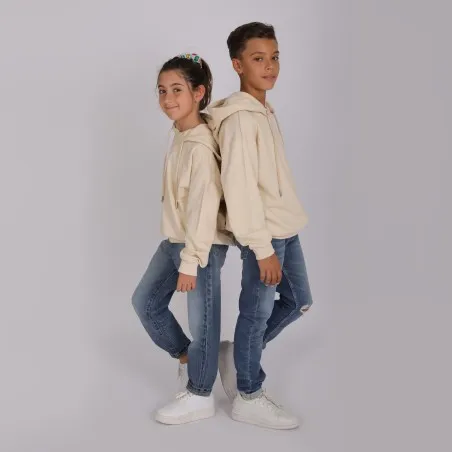Hoodie unisexe enfant avec broderie - KONTAKT