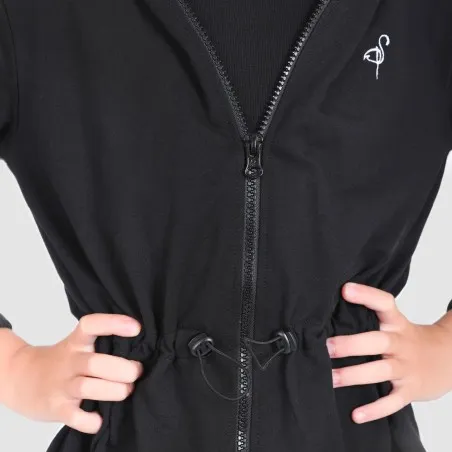 Hoodie zippé fille avec cordon de serrage - KONTAKT